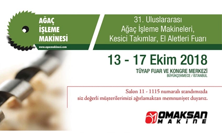 WE PARTICIPATE IN THE 31ST INTERNATIONAL WOODWORKING, CUTTING TOOLS, HAND TOOLS FAIR