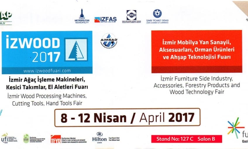 8-12 Nisan İZWOOD 2017 Fuarına Katılıyoruz.