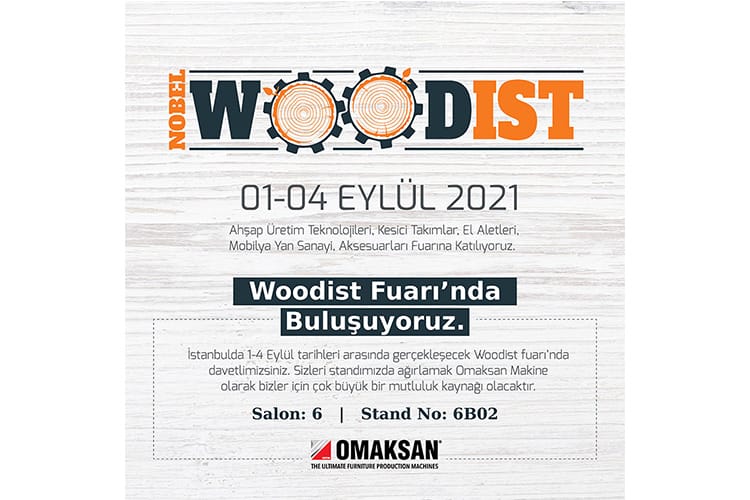 We participate in Woodist Wood Production Technologies,Wood Cutting Tools,Hand Tools,Furniture Sub-Industry,Accessories Exhibition